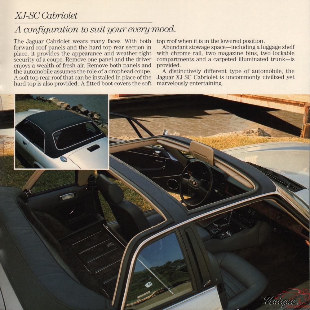 1987 Jaguar Model Lineup Brochure Page 7